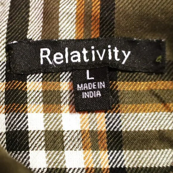 Relativity Plaid Button down - Picture 7 of 8